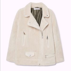Mango Faux Shearling Jacket